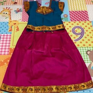 Silk lehanga / Indian transitional wear for 5-7 year